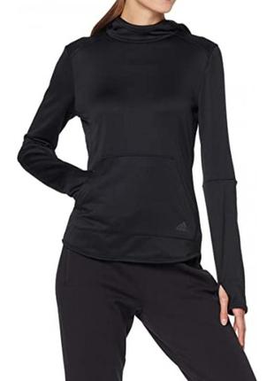 Лонгслив толстовка для бега ✨adidas✨ own the run hoodie black1 фото