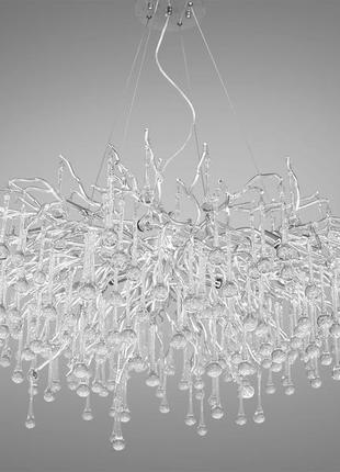 Современная хрустальная люстра на 13 ламп хром 616/1000hr