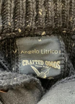 Челрвичый теплый свитер с высоким горлом и добавкой шерсти /m/brend angelo litrico5 фото