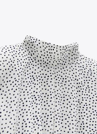 Шикарное платье от zara в горох