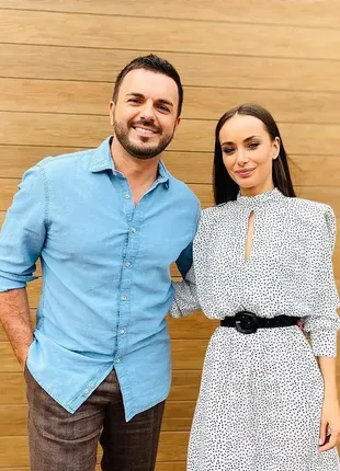 Шикарное платье от zara в горох