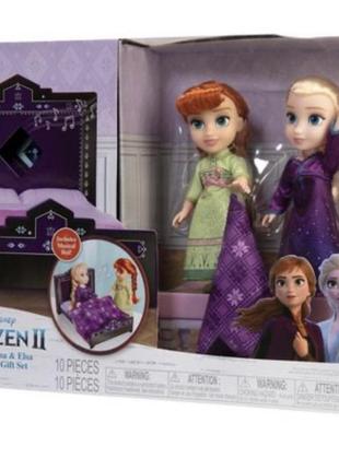 Набір ляльок музичний disney frozen 2 petite anna & elsa ельза і анна крижане серце2 фото