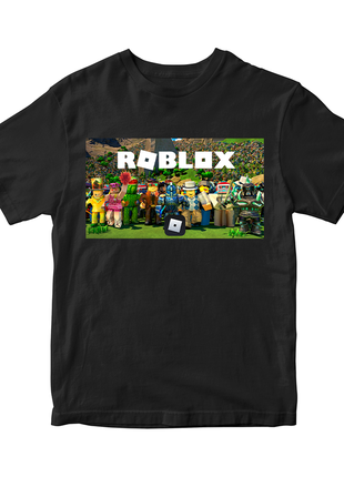 Футболка с оригинальным принтом онлан игры roblox "работалокс персонажи roblox 2" push it2 фото