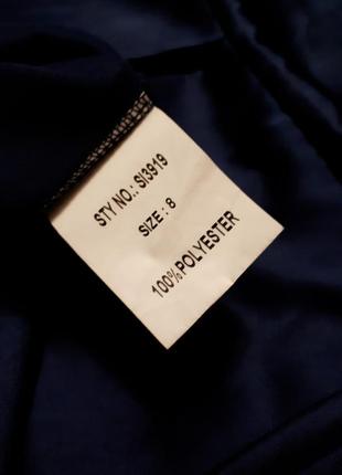 Сукня асиметрія  атласна синя з накидкою р 84 фото