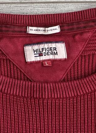 Светр tommy hilfiger denim basic washed knit sweater6 фото