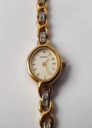 Жіночий годинник sekonda 04725g, кварц, позолота,  механізм miyota, японія.