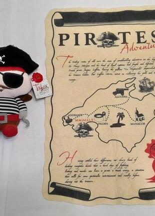 Іграшка м'яка плюшева toybox by keel toys - пірат , карта скарбів .