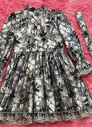 Изысканное платье платье с ажуром 134-1402 фото