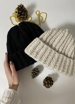 Супер шапка handmade зимова тепла3 фото
