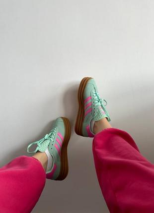 Кроссовки ad gazelle bold mint/ pink6 фото