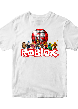Футболка з оригінальним принтом онлан гри roblox "ігровий світ роблокса roblox 2"  push it