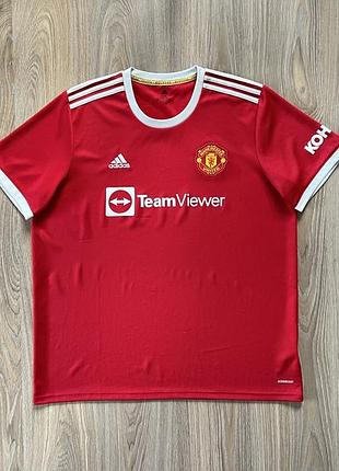 Мужская оригинальная футбольная футболка джерси adidas manchester united 2021