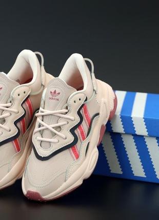 Adidas ozweego женские повседневные кроссовки адидас розовый цвет (весна-лето-осень)😍