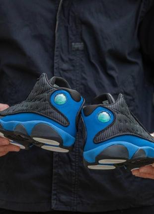 Мужские кроссовки nike air jordan 13 retro black blue 41-42-44-452 фото