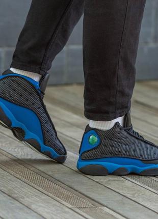 Мужские кроссовки nike air jordan 13 retro black blue 41-42-44-458 фото