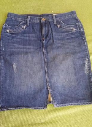 Юбка джинсовая миди