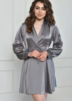 Сукня жіноча атласна