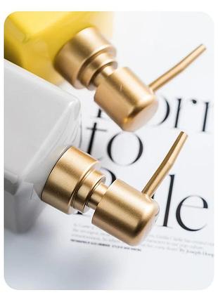 Стильный диспенсер для мыла из керамики на 320 мл, бутылка с дозптором для жидкого...