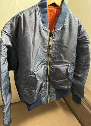 Куртка бомбер оверсайз унісекс jacket flyers нейлон нова унісекс оригінал6 фото
