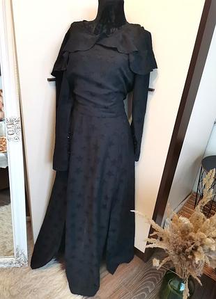 Розпродаж ❗чорна сукня міді в стилі вінтаж