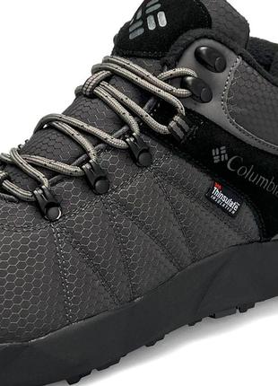 Чоловічі кросівки columbia facet high trinsulate dark grey termo4 фото