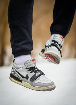 Мужские кроссовки nike air jordan legacy low grey 40-41-42-43-44-457 фото