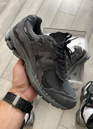 ❄️❄️кроссовки женские  new balance 2002r black  с мехом хутро❄️❄️(зима)1 фото