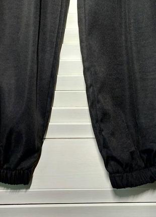 Брюки черные штаны карго с карманами и поясом10 фото