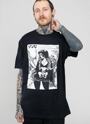 Крута неформальна готична панк футболка унісекс zombie makeout club