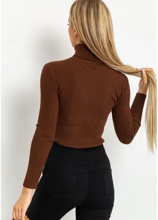 Базовый гольф в рубчик под горло / водолазка / свитер4 фото