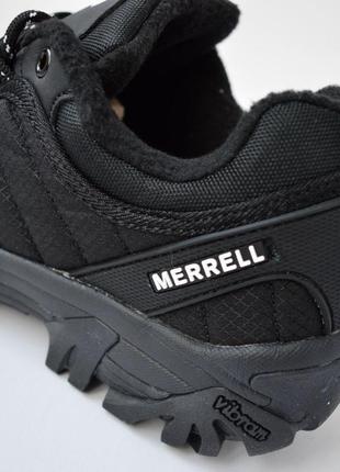 Merrell vibram кроссовки черные женские термо на флисе ботинки низкие теплые осенние зимние евро зима водонепроницаемые отличное качество мерол4 фото