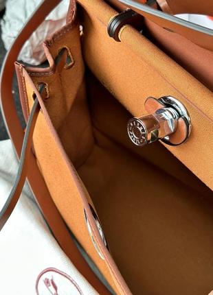 Женская сумка hermes herbag zip 31 bag ginger6 фото