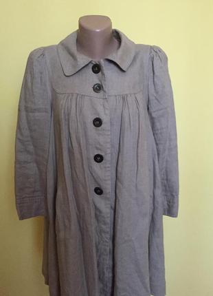 Плащ лляної від h&m.