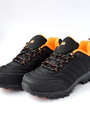 Merrell vibram кроссовки женские осенние зимние евро зима водонепроницаемые отменное качество ботинки сапоги высокие теплые мерел черные с оранжевым7 фото