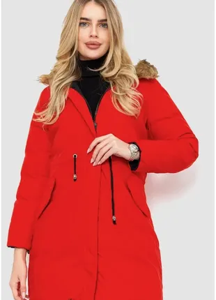 Стильная двусторонняя куртка / пальто с капюшоном и искусственным мехом / пуховик2 фото
