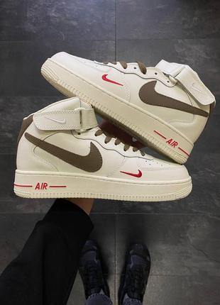 Мужские кроссовки nike air force fur  (зима)5 фото