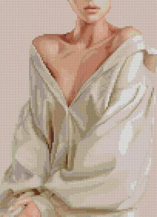 Алмазна мозаїка strateg преміум hx225 образ в рубашці розміром 30х40 см «strateg» (hx225)