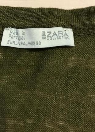Класична літня футболка, zara, розмір l8 фото