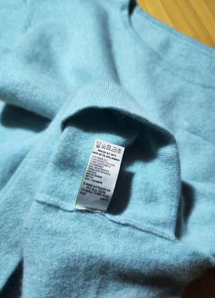 Marks &amp; spencer ❤️мятный свитер с коротким рукавом американка из 100% кашемира6 фото
