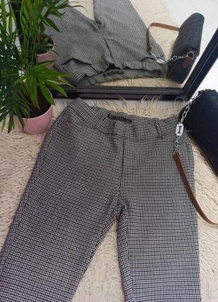 Брюки zara гусиная лапка s