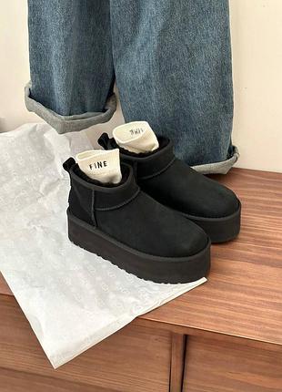 Ugg ultra mini platform уггі на платформі чоботи зима5 фото