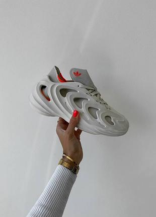 Кроссовки adifom quake white orange