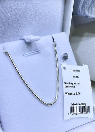 Серебряная крупная цепь цепочка толстая плотная серебро проба 925 новая с биркой италия3 фото