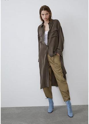 Жіноче плаття сорочка на гудзиках zara / жіноча сукня сорочка бренд zara