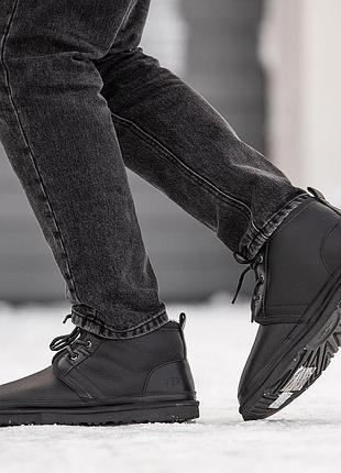 Угги мужские кожаные ugg neumel, сапоги зимние
