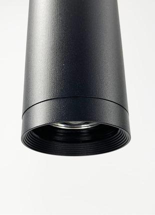 Подвесной светильник в черном корпусе.3 фото