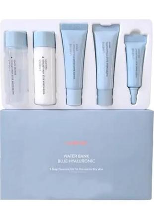 Набор увлажняющих средств laneige waterbank blue hyaluronic 5 step essential kit mini