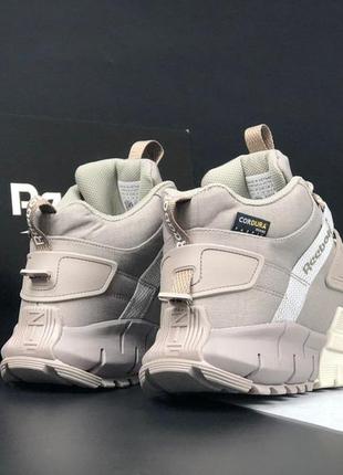 Р.36-46 кроссовки reebok zig kinetica fit бежевые зима5 фото