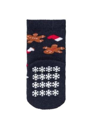 Дитячі махрові шкарпетки теплі термо різдвяні новорічні святкові пряник санта олень  23 24 25 26 27 28 29 30 розмір lupilu pepperts zara5 фото