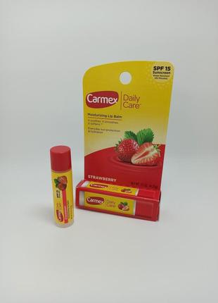 Бальзам для губ - carmex daily care moisturizing lip balm stick стик2 фото